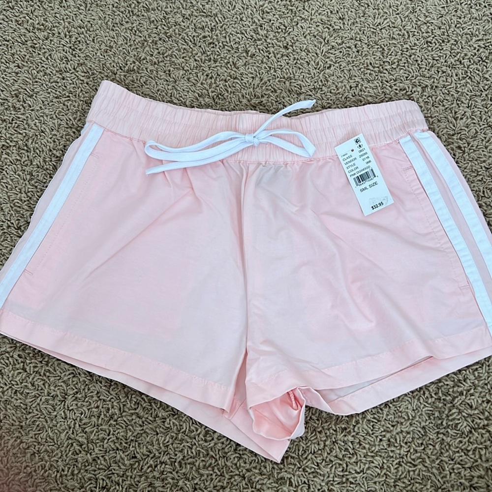 NWT PacSun pink and white striped shorts